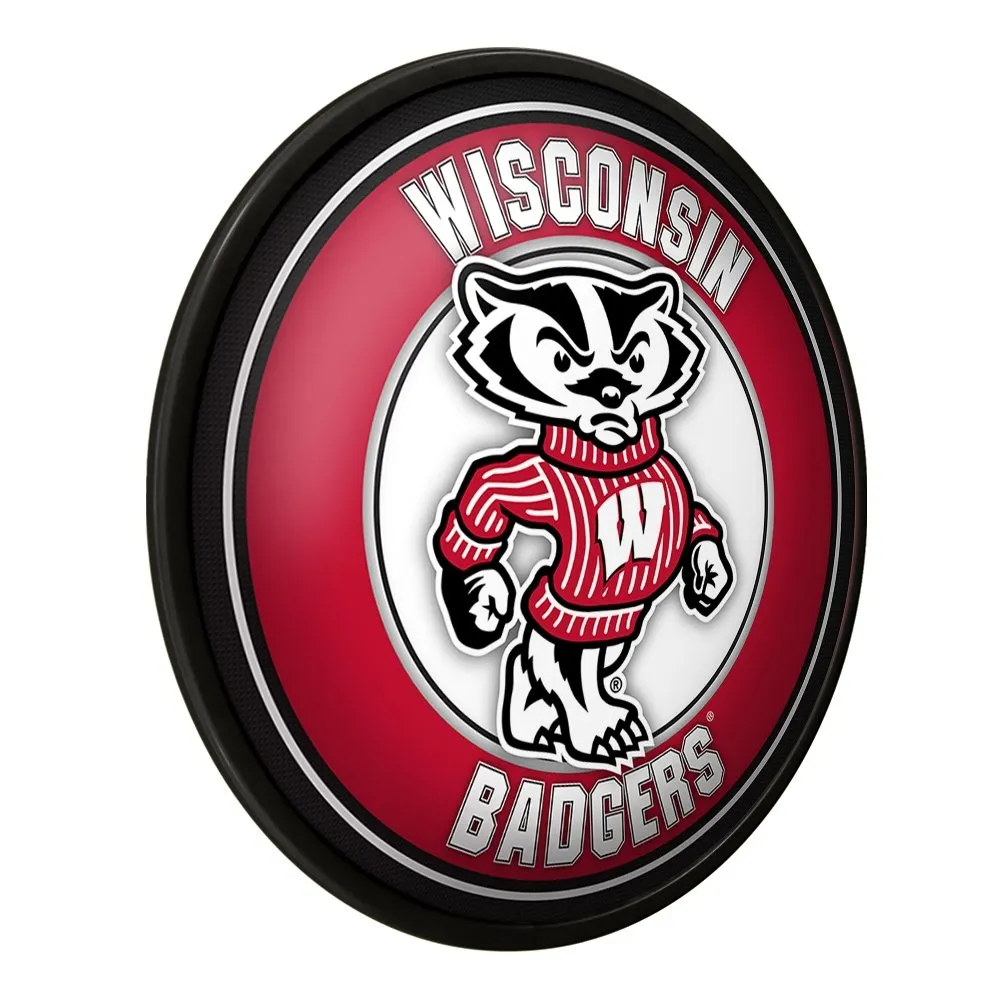 Wisconsin Badgers: Mascot - Modern Disc Wall Sign