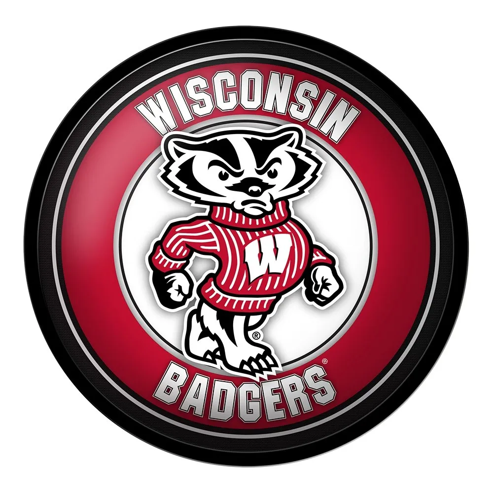 Wisconsin Badgers: Mascot - Modern Disc Wall Sign