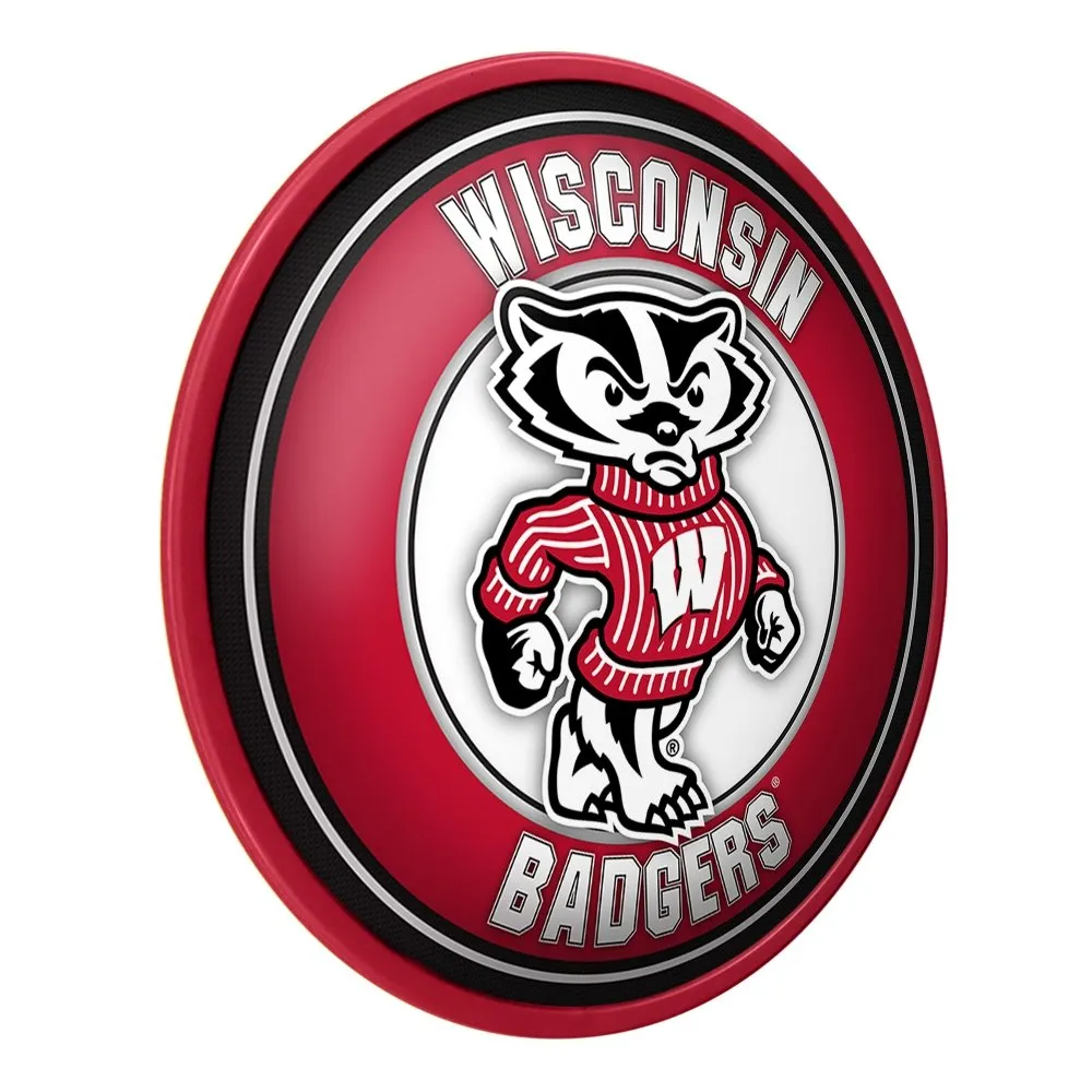 Wisconsin Badgers: Mascot - Modern Disc Wall Sign
