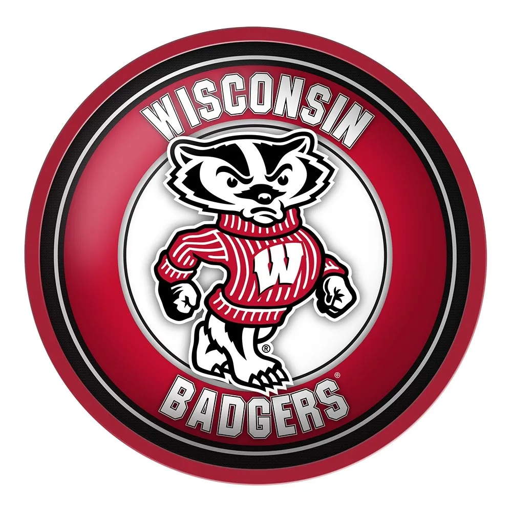 Wisconsin Badgers: Mascot - Modern Disc Wall Sign