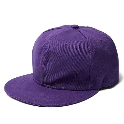 Women Retro Vintage Plain Snap Back Hats Flat Peak Caps Funky Cool Baseball Hat