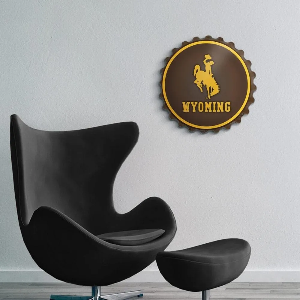 Wyoming Cowboys: Bottle Cap Wall Sign