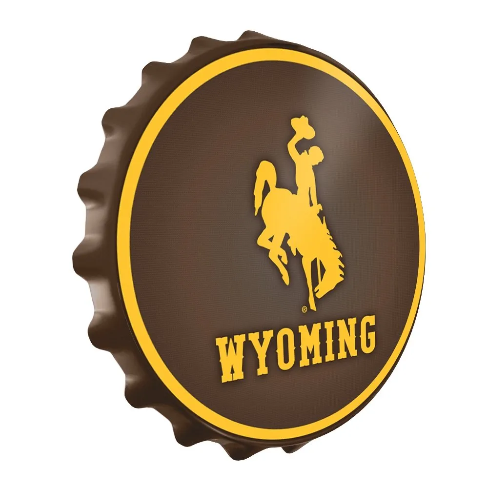 Wyoming Cowboys: Bottle Cap Wall Sign