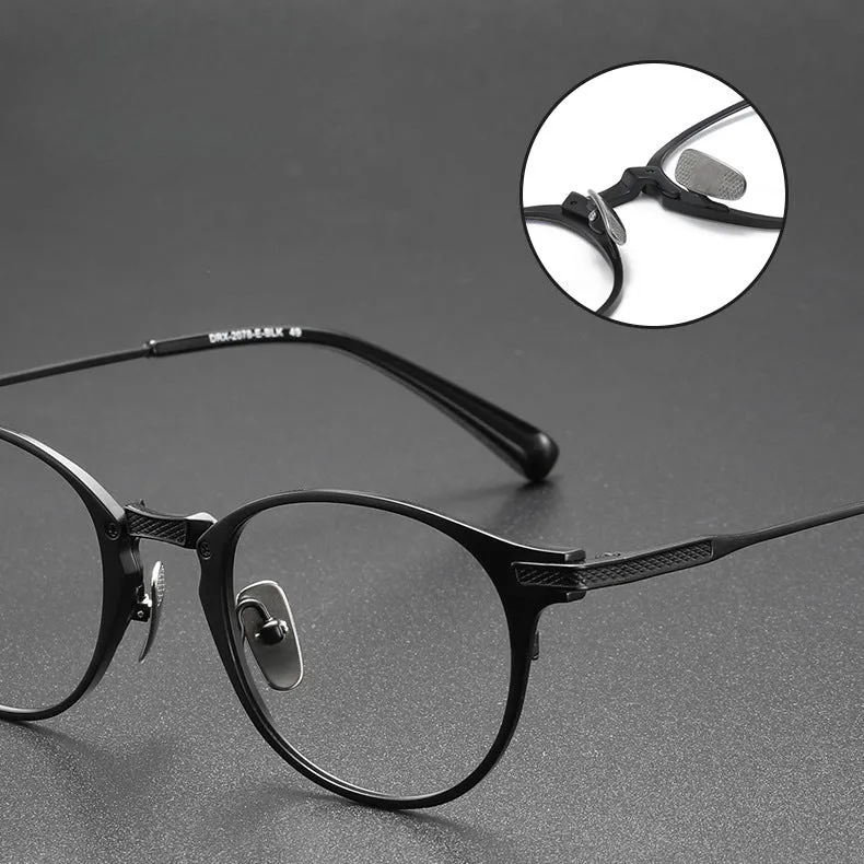 Xander Retro Oval Titanium Ultra-Light Glasses Frame