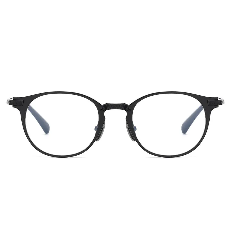 Xander Retro Oval Titanium Ultra-Light Glasses Frame
