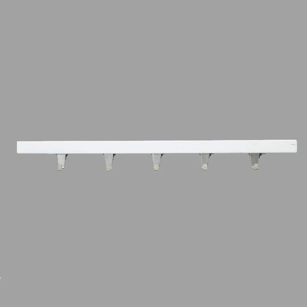XQY Drying Rack Hangers Coat Racks Coat Rack Wall Hanging Solid Wood Stainless Steel Hook up Entrance Doorway Simple and Modern Clothes Rack,White