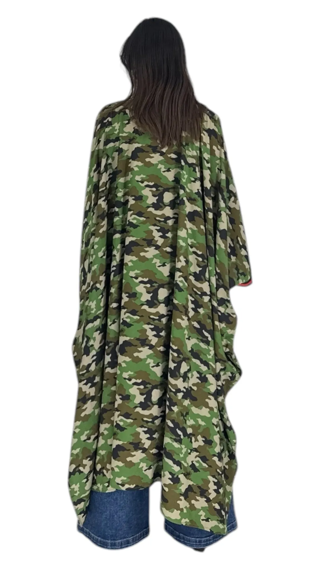Yara army print abaya