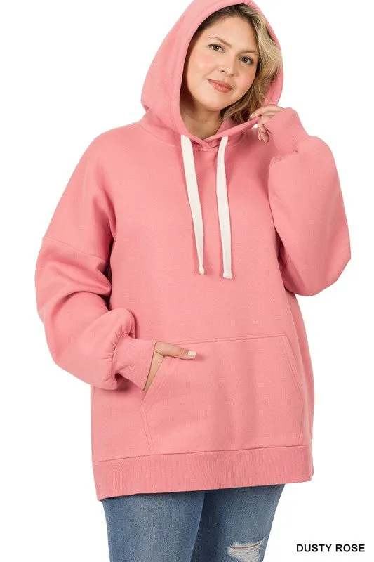 ZENANA Plus Oversized Hoodie Longline Sweatshirt