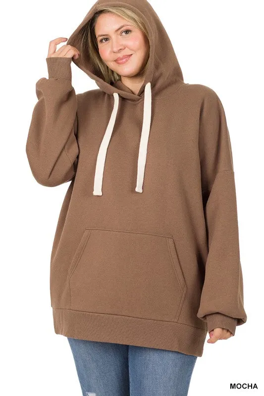 ZENANA Plus Oversized Hoodie Longline Sweatshirt