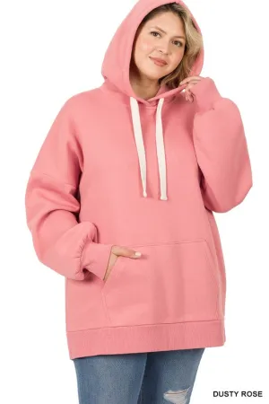 ZENANA Plus Oversized Hoodie Longline Sweatshirt